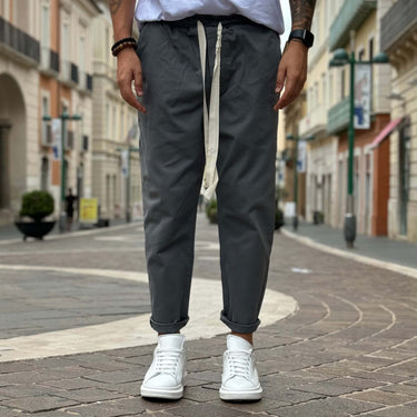 Jeans con elastico Japan Grigio - FLAG STORE